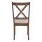 Monarch Specialties Dining Chair, Set Of 2, Side, Upholstered, Kitchen, Dining Room, Brown Fabric, Walnut Wood Frame I 1311 - alternate 5